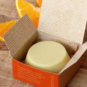 Masážní přípravek PONIO Masážní kostka Pomeranč a eukalyptus 50 g