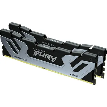 Operační paměť Kingston Fury Renegade Silver XMP 48GB DDR5 8400MT/s Operační paměť, DDR5, 48GB (2× 24GB kit), 8400MT/s, CUDIMM, CL40 KF584CU40RSK2-48