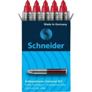 Náplň do psacích potřeb Náplň pro rollery Schneider Cartridge 852 0,6 mm / 5 ks - červená