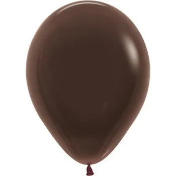 Balónek Balón Solid 25 cm, čokoládový /100ks/