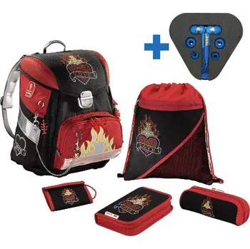 Školní batoh Školní taška - 5-dílný set, Step By Step Love + Sluchátka zdarma!