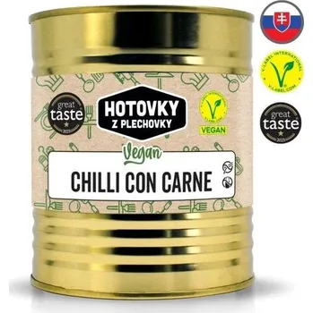Hotové jídlo Hlavní jídlo Hotovky z plechovky VEGAN Chili con carne 800g