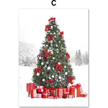 Obraz Obraz se zimními motivy | Dekorace na zeď, Vánoční obraz - C , 50 x 75 cm bez rámu