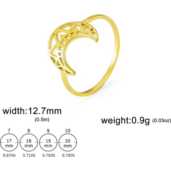 Prsten Ocelový prsten | módní šperk - Styl 12 Gold , 11