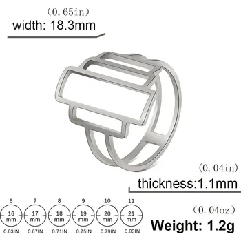 Prsten Ocelový prsten | módní šperk - Styl 3 Ocel , 9