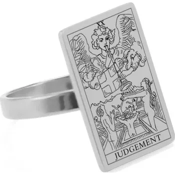 Prsten Ocelový prsten tarot | dámský šperk - ROZSUDEK-347 , 8