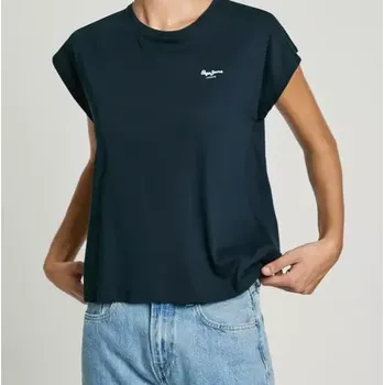 Dámské tričko Pepe Jeans triko modré, S (Triko v modré barvě značky Pepe Jeans London)