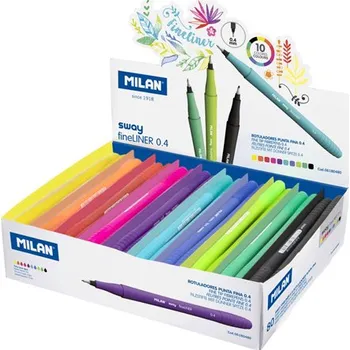 Liner MILAN Sway Fineliner 0,4 mm - sada 80 ks