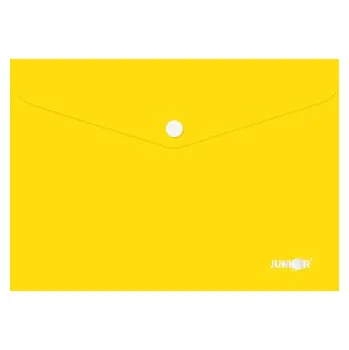 Obal s patentkou PP/A5, žltý 450265