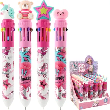 Kuličkové pero 10 barev JUNIOR Honey Girl