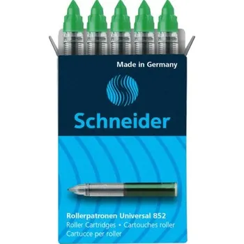 Náplň do psacích potřeb Náplň pro rollery Schneider Cartridge 852 0,6 mm / 5 ks - zelená