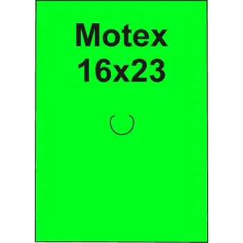 Samolepící etiketa Etikety cen. MOTEX 16x23 hranaté, 870 etiket/kotouček, zelené