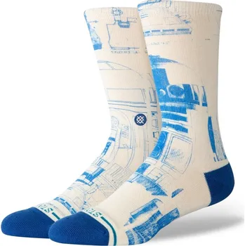Pánská móda STANCE ponožky - R2 D2 Sw Crew White (CVS)
