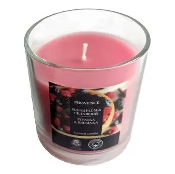 Svíčka Vonná svíčka ve skle PROVENCE 20 hodin švestka a brusinka