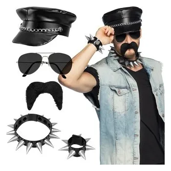 Karnevalový doplněk Boland&nbsp;Sada rocker pětidílná