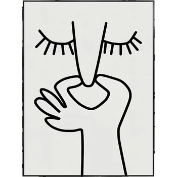 Obraz Černobílý obraz WC | Obraz na plátně, Fotoobraz - C , 30 x 45 cm bez rámu