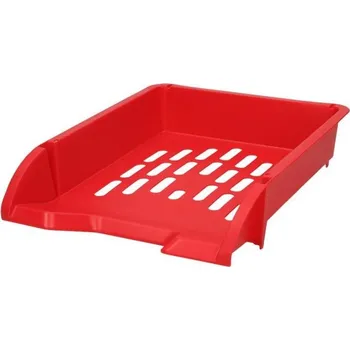 Archivační box Úložná zásuvka z perforovaného PP A4 - červená