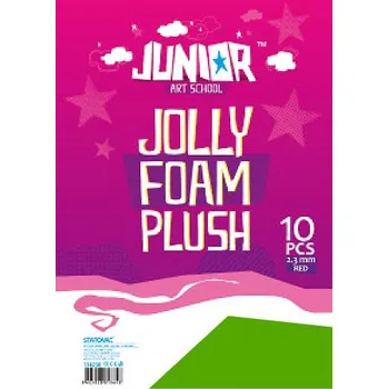 Dekorační plyš A4 EVA 10 ks zelený tloušťka 2,3 mm