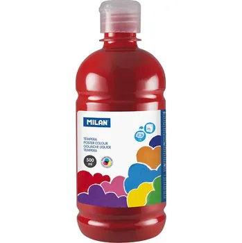 Barva temperová 500ml červená rumělka