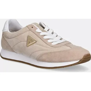 Pánské tenisky Semišové sneakers boty Guess JOGGIN2 béžová barva, FLJJO2 LEA12 FLJJO2.LEA12.TAUPE 80X, EUR 36