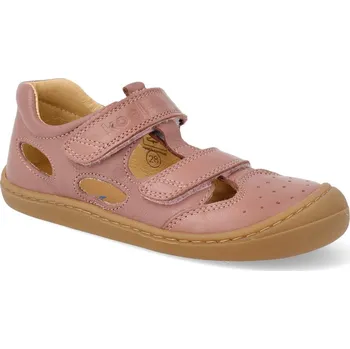 Dívčí sandály Barefoot dětské sandálky Koel - Bep Medium Napa Old Pink růžové Velikost: 25