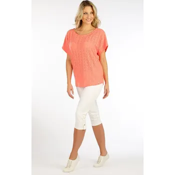 Dámské legíny Bílé krátké Litex legíny v 3/4 délce M