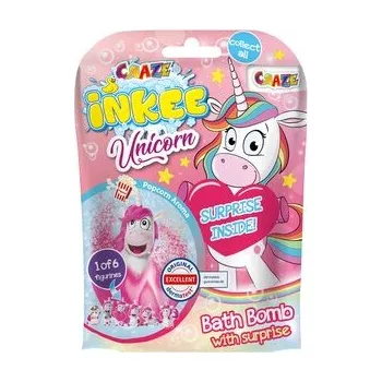 Nestandardní parfém INKEE Šumivá bomba do vany s překvapením - Jednorožec