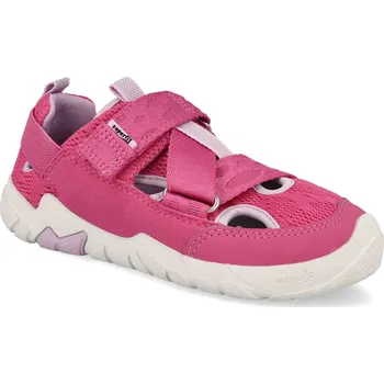 Dívčí sandály Barefoot dětské sandály Superfit - Trace Pink růžové Velikost: 27