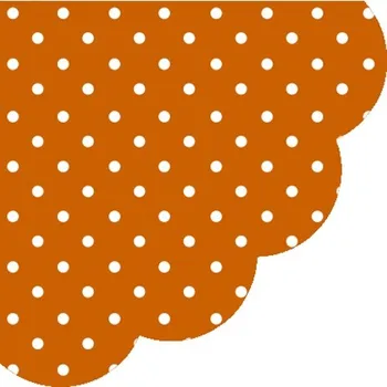 Papírový ubrousek Ubrousky PAW R 32 cm Dots Terracotta