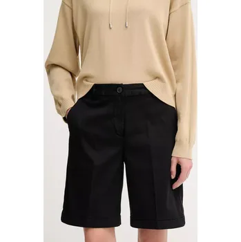 Dámské kraťasy Kraťasy United Colors of Benetton dámské, černá barva, hladké, high waist, 4CDRD901W 99X, vel. 34