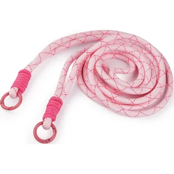 Univerzální šňůra / klíčenka s karabinami - 1 růžová nejsv.