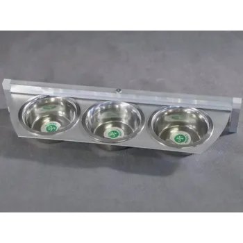 Krmítko pro ptáka Otočný krmný pult se třemi miskami 800 ml