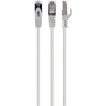 Počítač GEMBIRD Patch kabel S/FTP Cat. 6A LSZH, bílý, 0.25 m