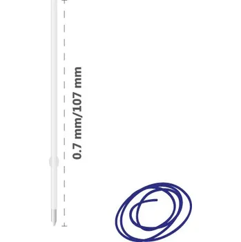 Náplň do psacích potřeb Náplň kuličková X-10 modrá 0,7 mm