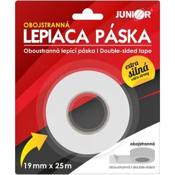 Lepicí páska Lepicí páska obojstranná JUNIOR 19 mm x 25 m