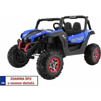Dětské elektrovozidlo Elektrická terénní bugina SuperStar, 4x4+MP4, modrá Modrá