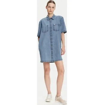 Dámské oblečení Guess Jeans Džínové šaty W5GK99 D5M81 Modrá Regular Fit XS