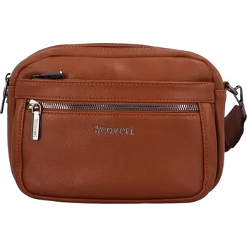 Kabelka Dámská crossbody kabelka hnědá - Coveri Bricky hnědá
