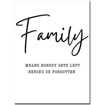 Obraz Minimalistický obraz, černobílý anglický citát | Moderní dekorace, Obraz na zeď - L , 30 x 45 cm bez rámu