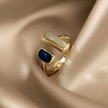 Prsten Nastavitelný prsten se zirkony luxusní | dámský prsten, jednoduchý prsten - HR504-1