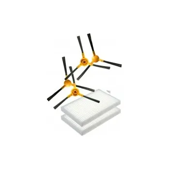 Sada příslušenství pro robotický vysavač Kartáčky a HEPA filtr k vysaavči TESLA TSL-VC-R530 Smart Robot Vacuum Laser sada 2+2ks