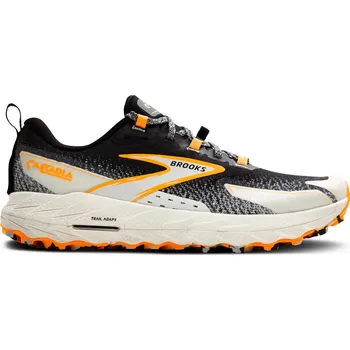 Pánská běžecká obuv Pánská běžecká obuv Brooks Cascadia 18 Black/Blue Wash/Orange US 11