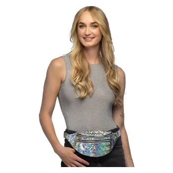 Boland&nbsp;Retro ledvinka stříbrná holografická