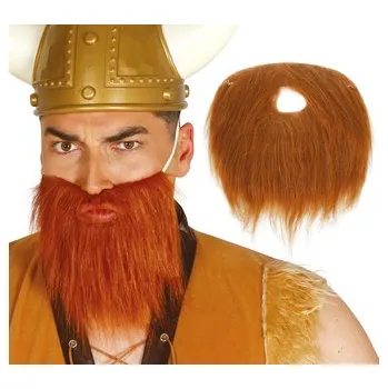 Karnevalový kostým Fiestas Guirca Hnědé rovné vousy s knírkem