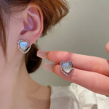 Náušnice Minimalistické antialergické náušnice s motivem srdce | náušnice, šperky - HE13139-1