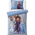 Carbotex dětské povlečení bavlna Ledové Království Mrazivé Nebe 140x200, 70x90 cm