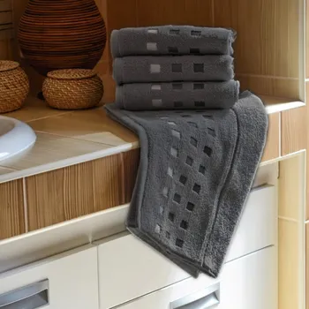 Mikrofroté osuška ZORA, tmavě šedá, 70x140cm