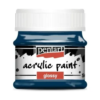 Vodová barva Pentart Akrylová barva lesklá PENTART 50 ml INDIGO MODRÁ