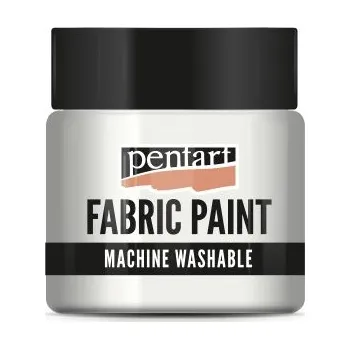 Speciální výtvarná barva Pentart Barva na světlý a tmavý textil PENTART 50 ml PERLEŤOVÁ BÍLÁ