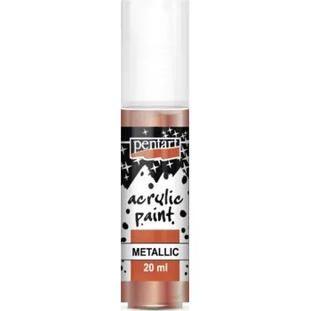 Vodová barva Pentart Akrylová barva metalická PENTART 20 ml BRONZOVÁ